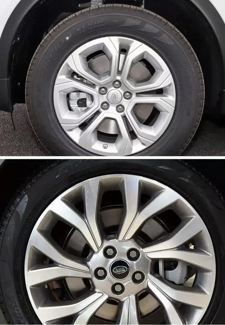 4-Piece Wheel Center Hub Caps 62/63 mm – Emblem Logo Covers for Land Rover / Range Rover / Discovery / Defender / Evoque