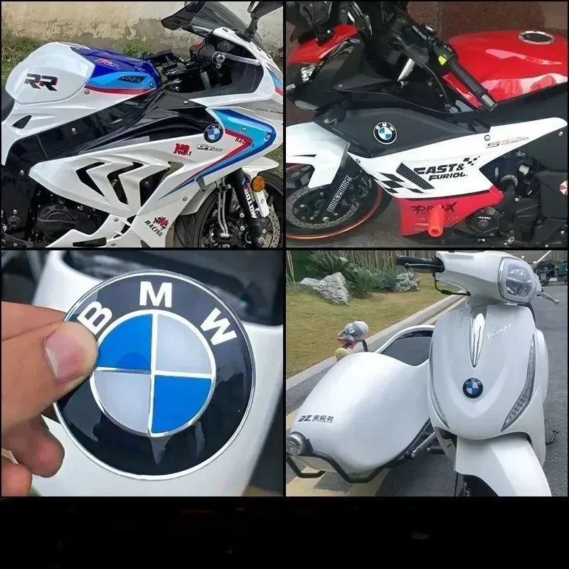 4-Piece Wheel Center Caps 56/65 mm – Badge Hubcap Stickers for BMW M Series (M3, X5, X3, E46, E90, F10, F30, G20, etc.)