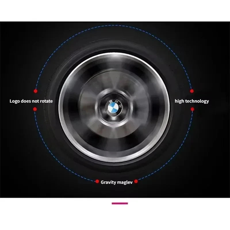 4-Piece Floating Wheel Center Caps 56/68 mm – Replacement Hub Caps for BMW E90, E92, F30, F10, F11, F25, E70, E83, F04 Series