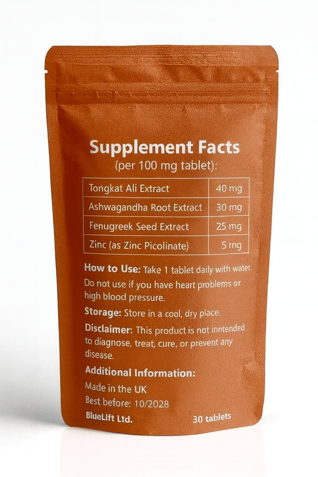 Vidalix 60 – Natural Male Performance Tablets (60 mg) Pack of 40