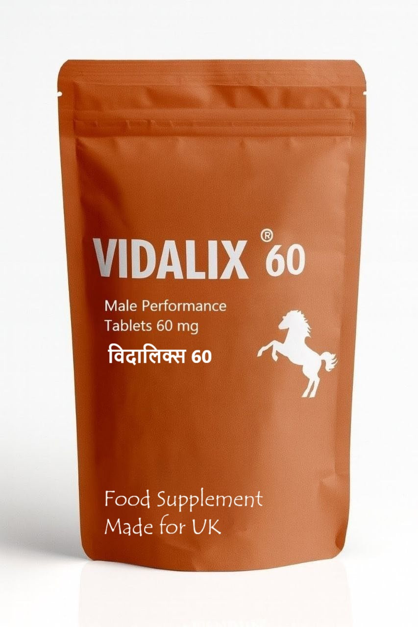 Vidalix 60 – Natural Male Performance Tablets (60 mg) Pack of 40